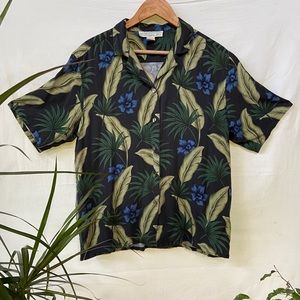 Pineapple Moon 100% silk vintage Hawaiiana